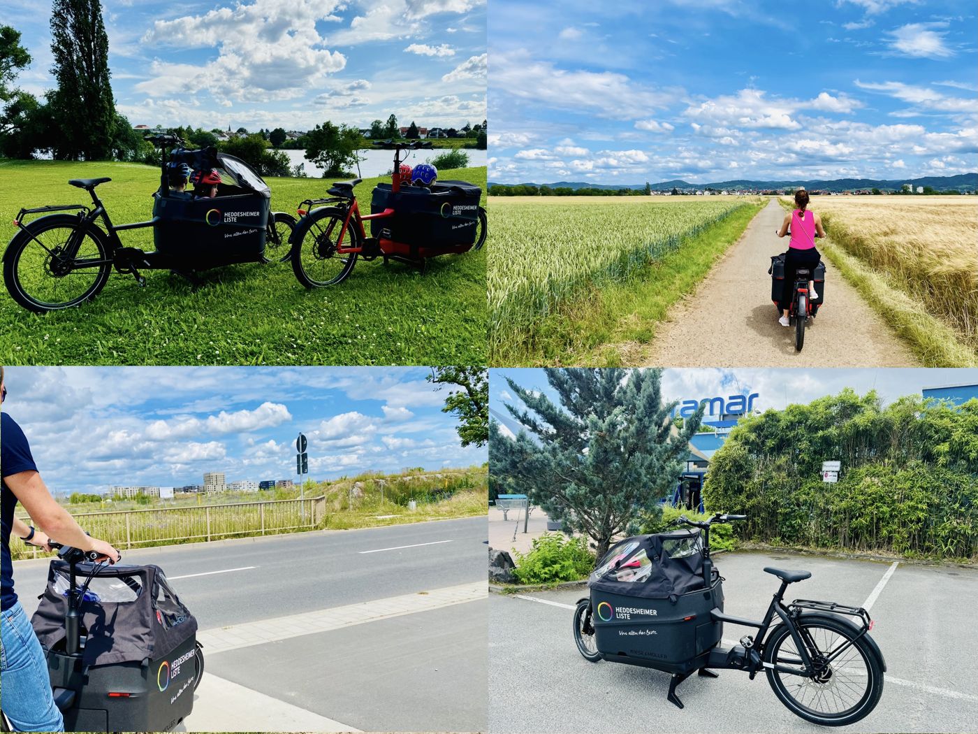 Ausfahrten mit den Lastenrädern